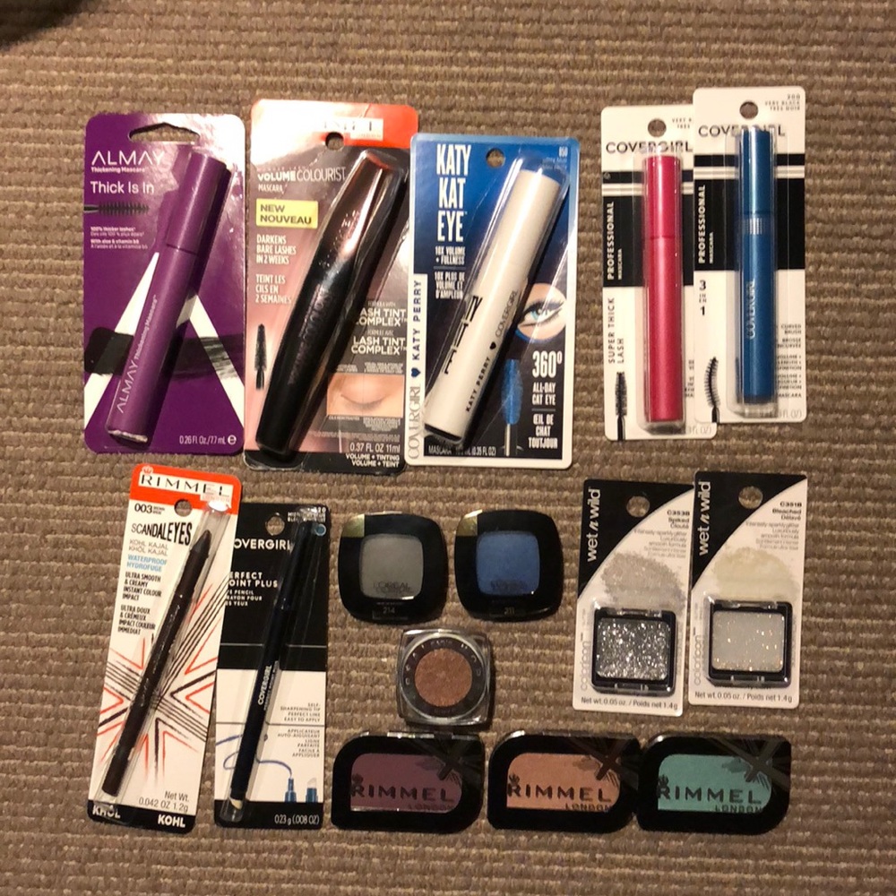 Makeup Bundle: Mascara, Eyeliner, and Eyeshadow